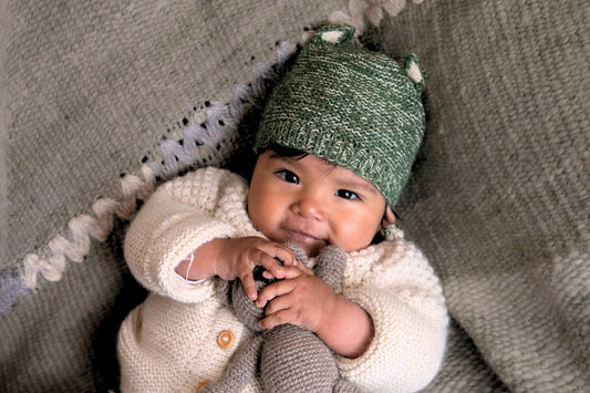 Muku Knit Sun Bear Baby Hat