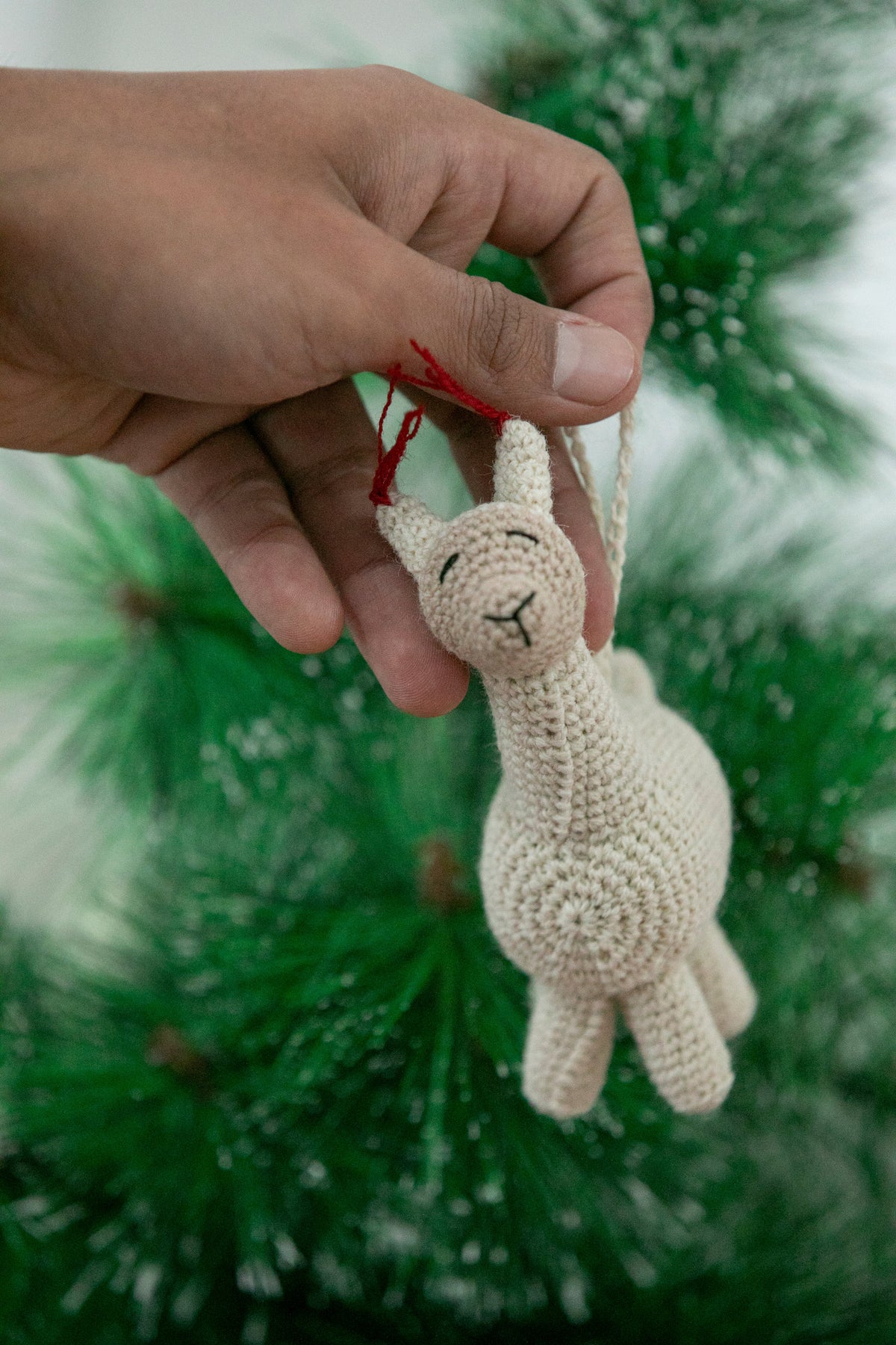 Handmade Llama Ornament