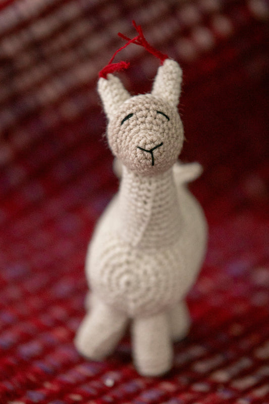 Handmade Llama Ornament