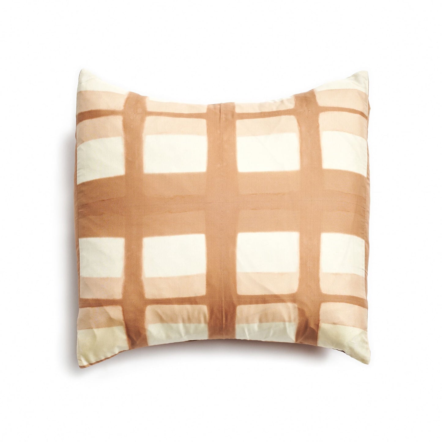 Melo Gold Hand Crafted Shibori Mulberry Silk Pillow