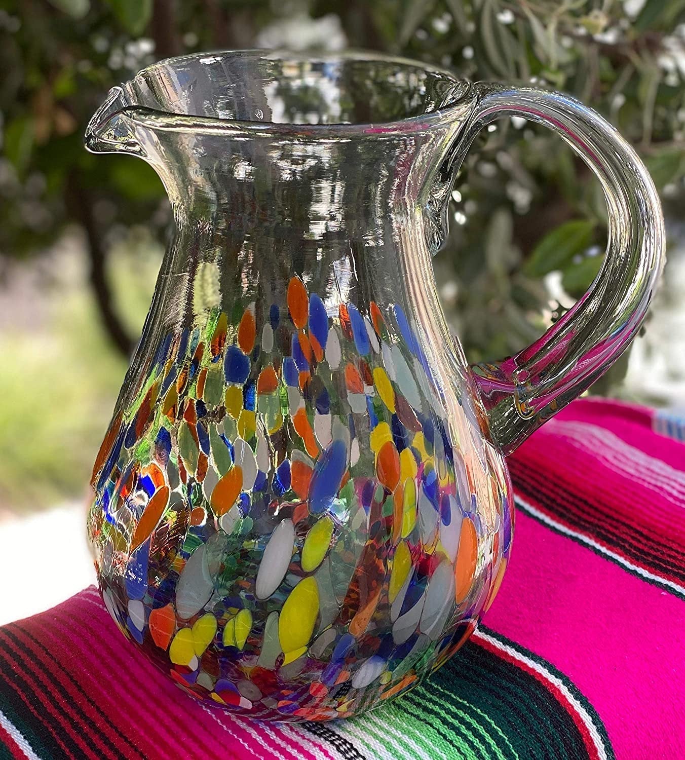 Confetti Carmen Glass Pitcher