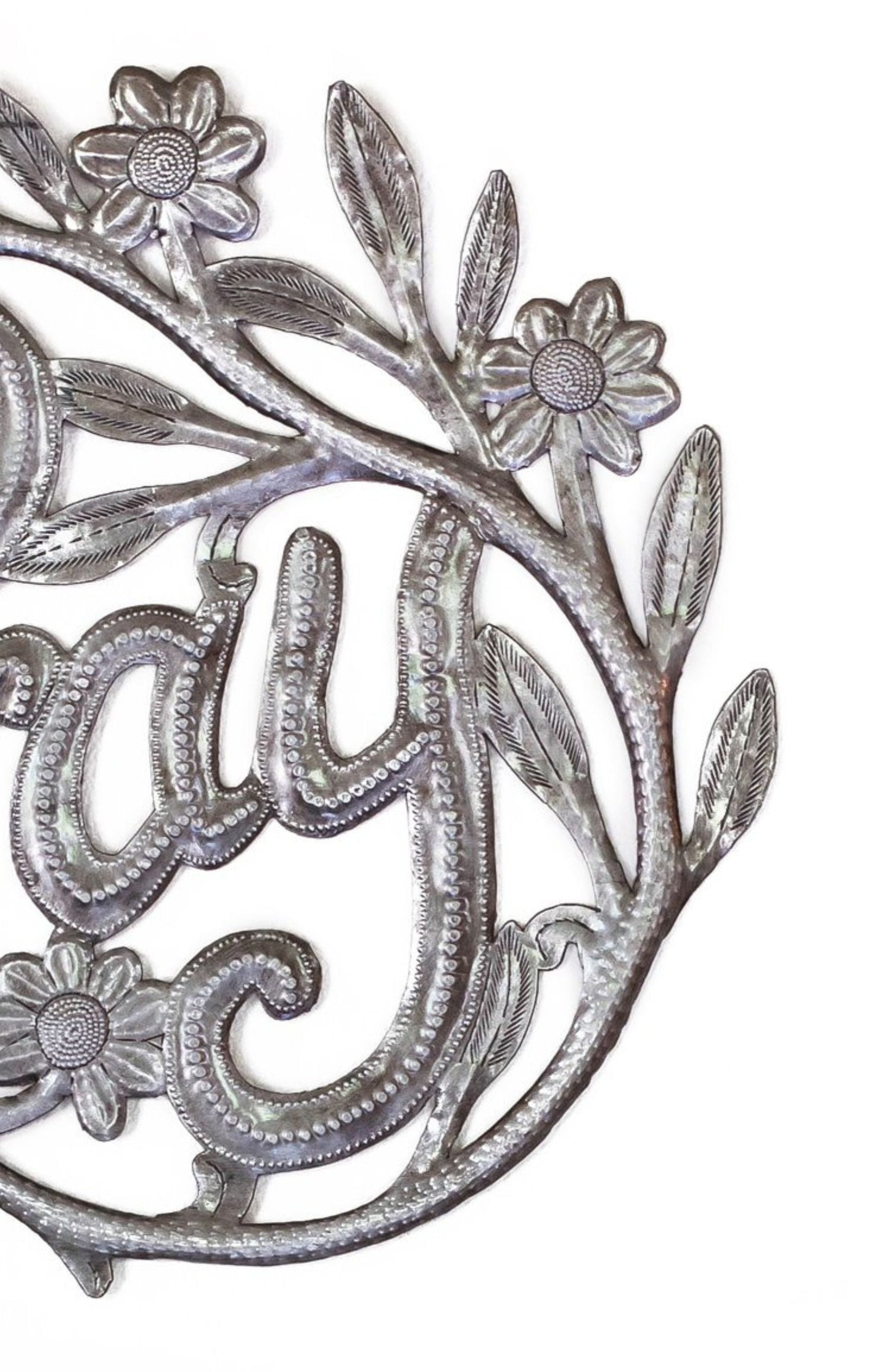 Pray Wreath Metal Art
