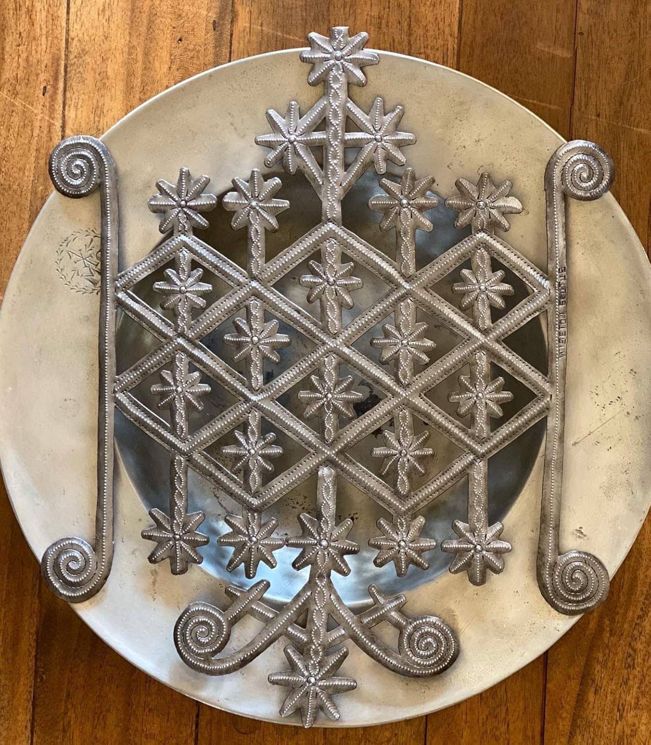Voodoo Veve Ogun - Handmade Wall Hanging Artwork from Haiti