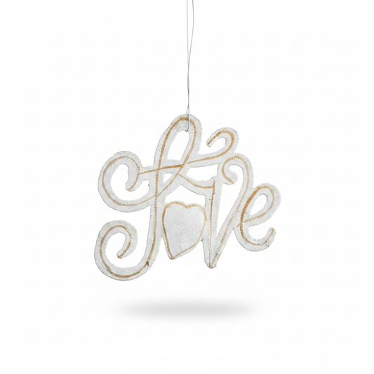 White Love Ornament