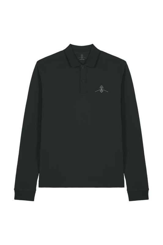 Polo algodón orgánico - Negro