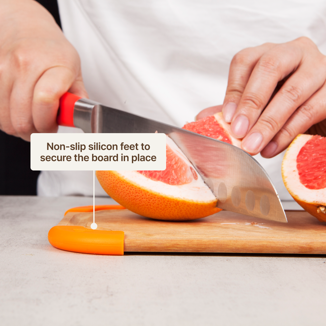 Premium Series 12 x 16 x 1/4 Cutting Board - Non Slip & Color Code - Large