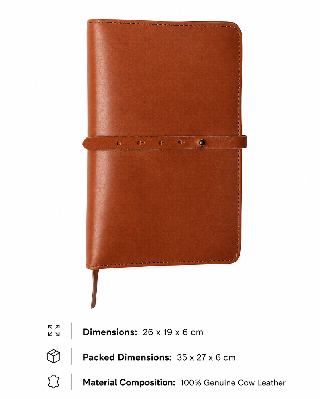 Theodore A5 Leather Journal Cover