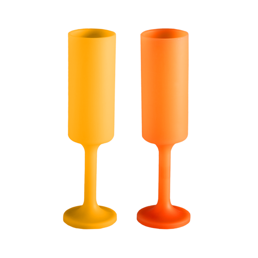 Buttermilk + Cantaloupe | Seff | Unbreakable Champagne Flutes