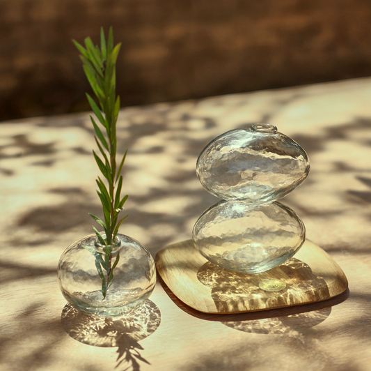 Pebbled Natura Vases - Set of 3