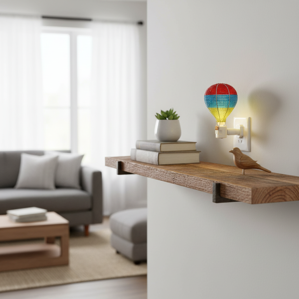 Night Light, Hot Air Balloon (Set of 2)