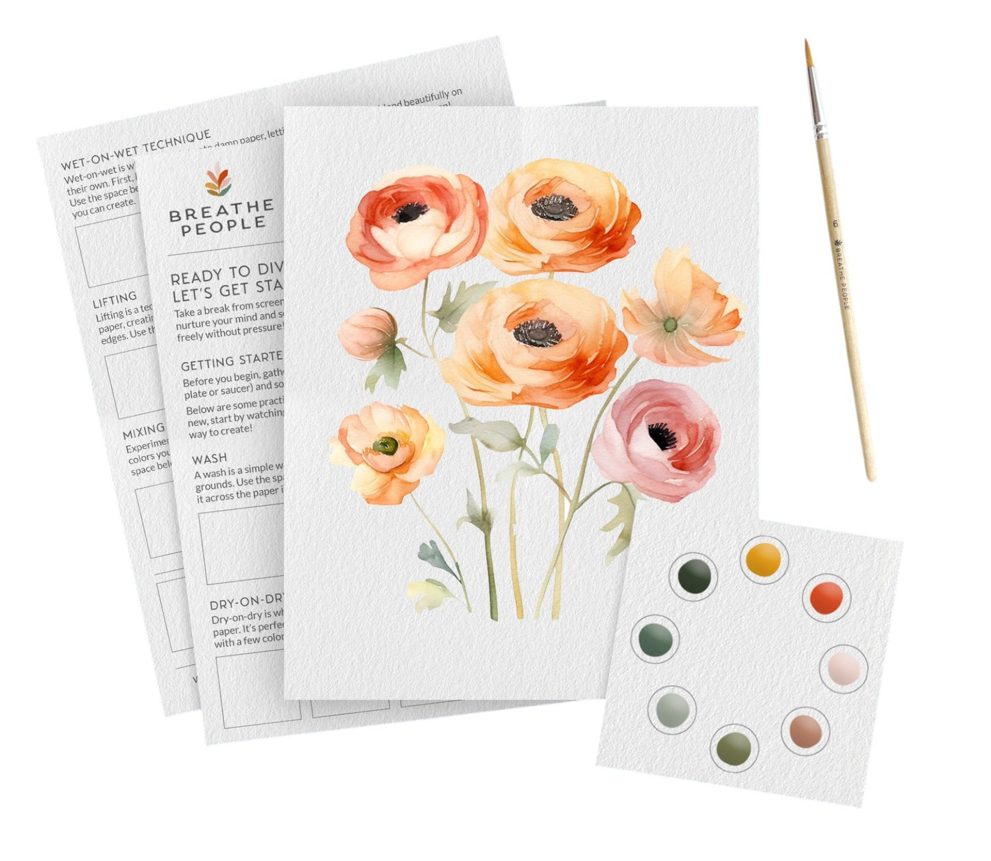 Ranunculus All-In-One Watercolor Kit