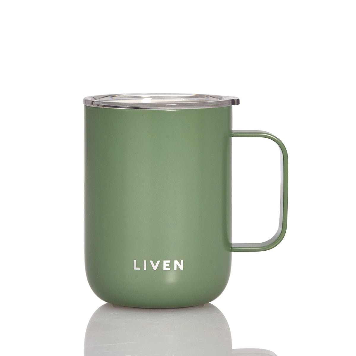 Liven Glow™ Ceramic-Coated Stainless Steel Camp Mug 16 oz