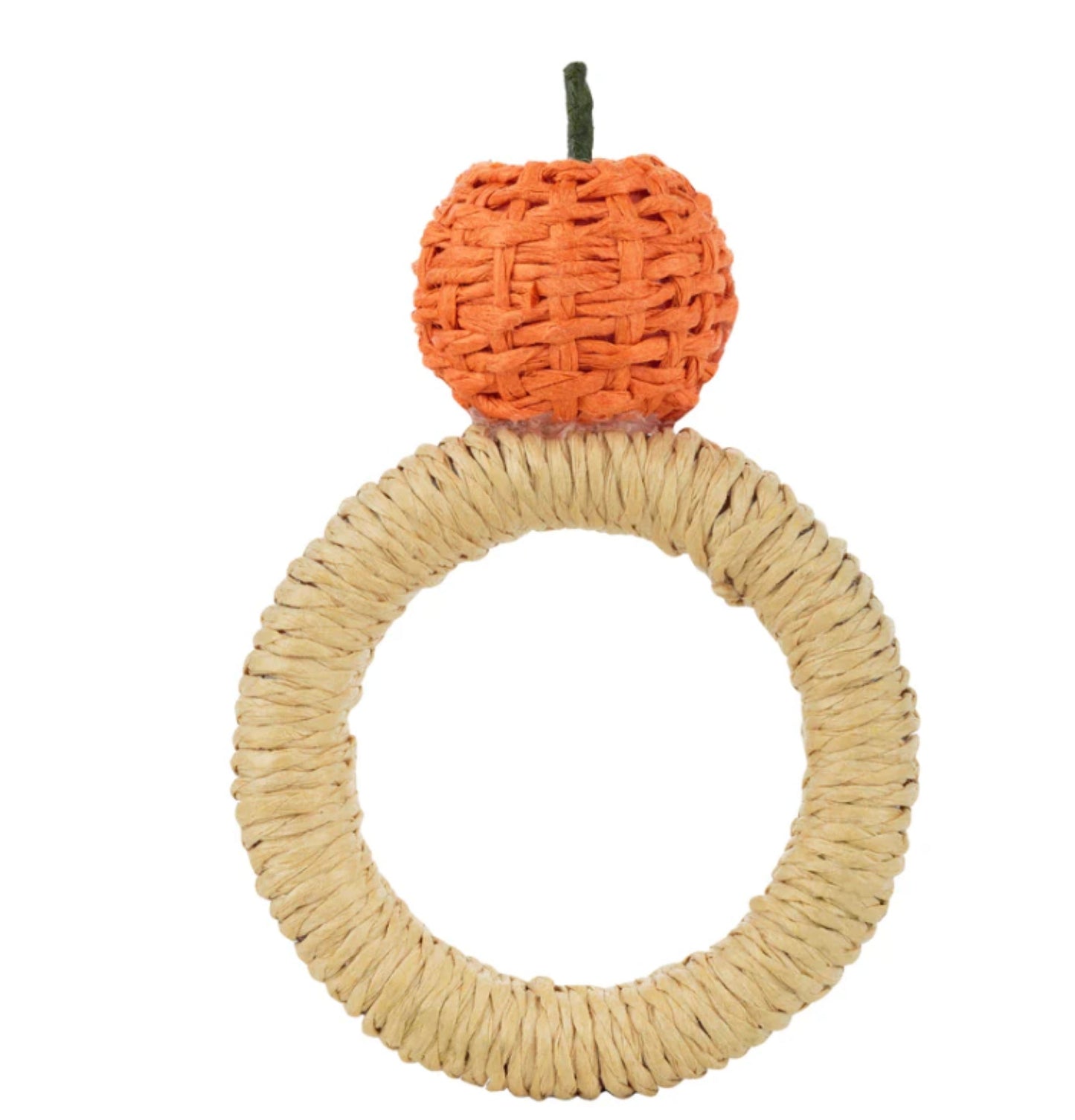 Handwoven Orange Napkin Ring (Set of 4)