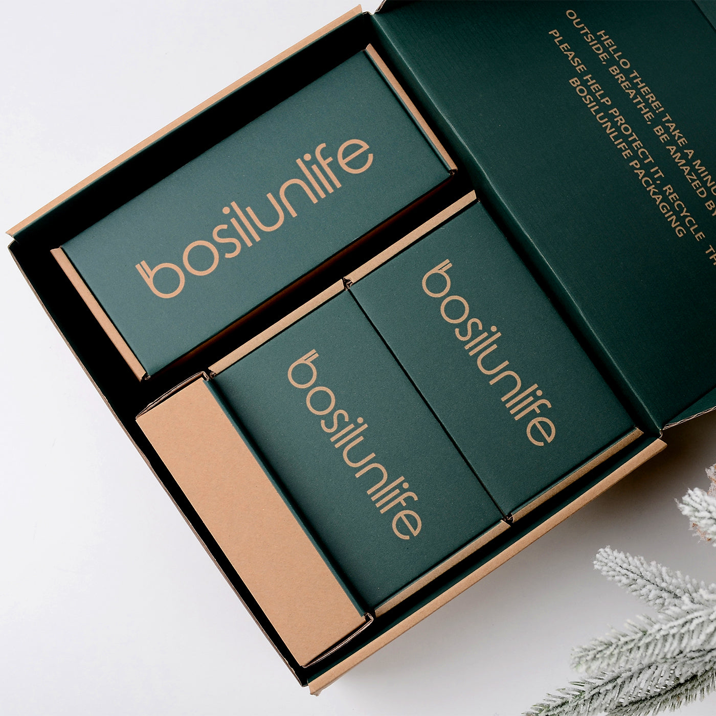BosilunLife Pockmark 4-Piece Liquid Bathroom Set Recycled Ceramic Eco-Clay
