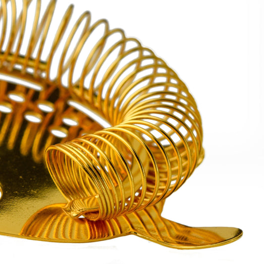 Prince of Scots 24K Gold-Plate 4-Prong Strainer (Gift Box)