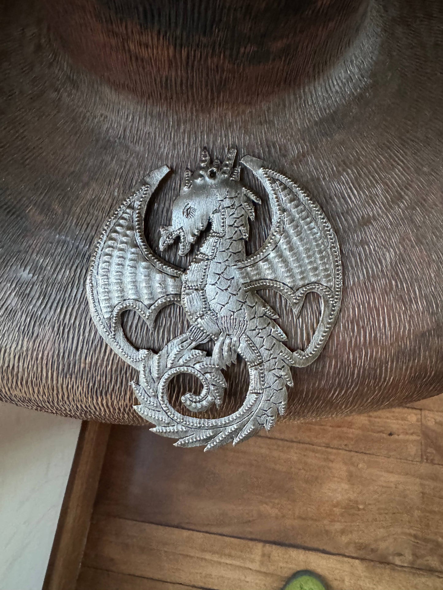 Handmade Haitian Metal Dragon Fair Trade Ornament
