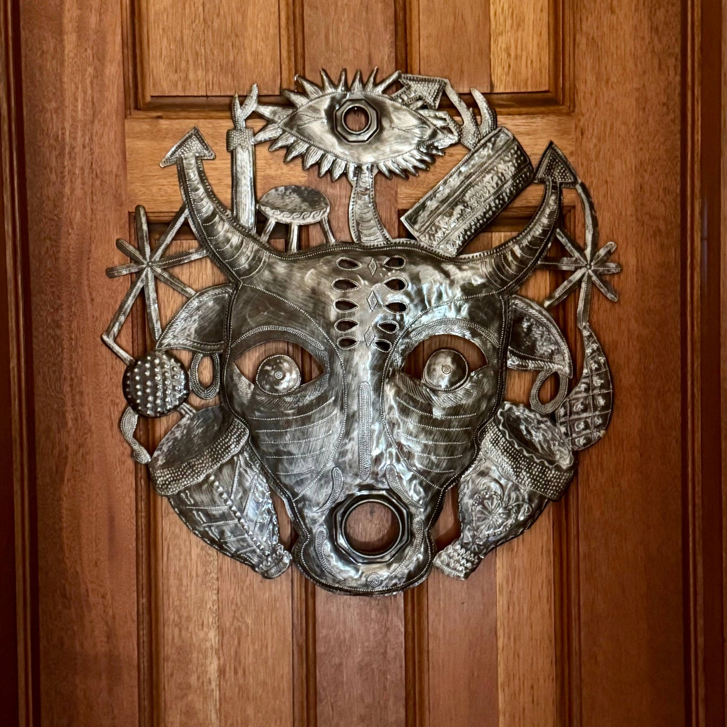 23" Baron Voodoo Inspired Art Haitian Metal, Fair-trade