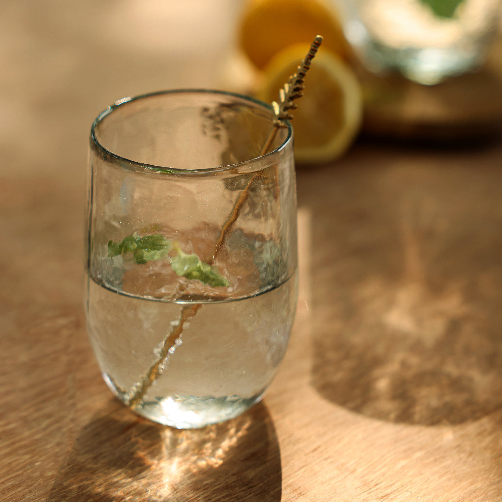 Pebbled Medium Glasses - Set of 4