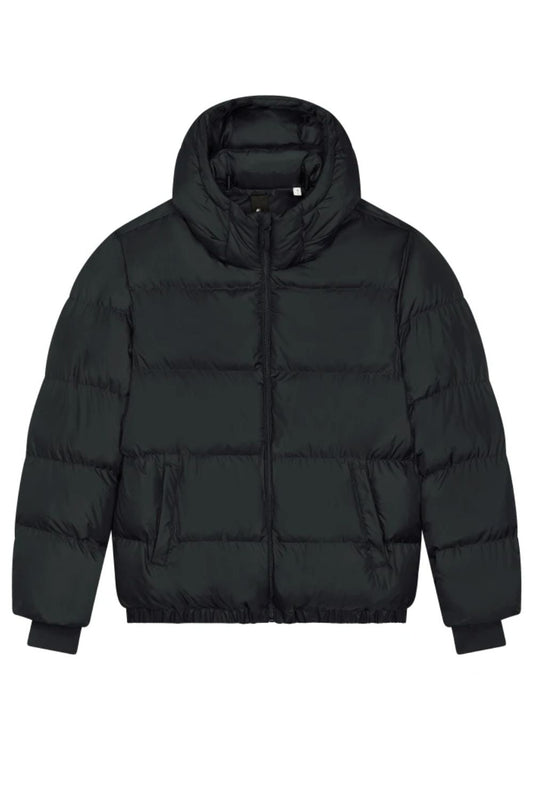 Anorak acolchado materiales reciclados - Negro