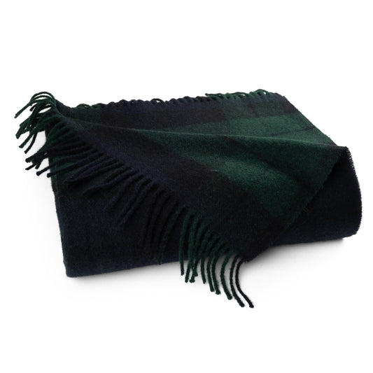 Highland Tweeds Shetland Lambswool Throw (Black Watch)