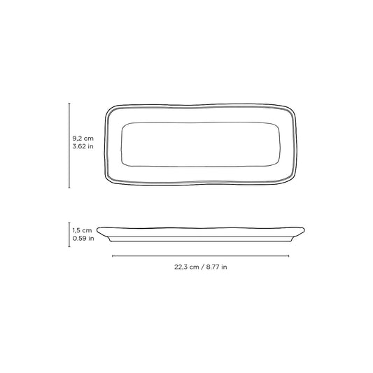 Rectangular Platter Small Set of 4