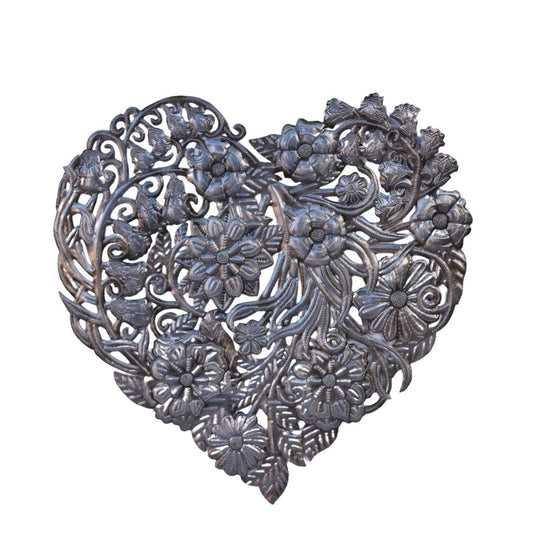 Heart and Flowers, Love and Friendship Haiti Fair-trade 17"