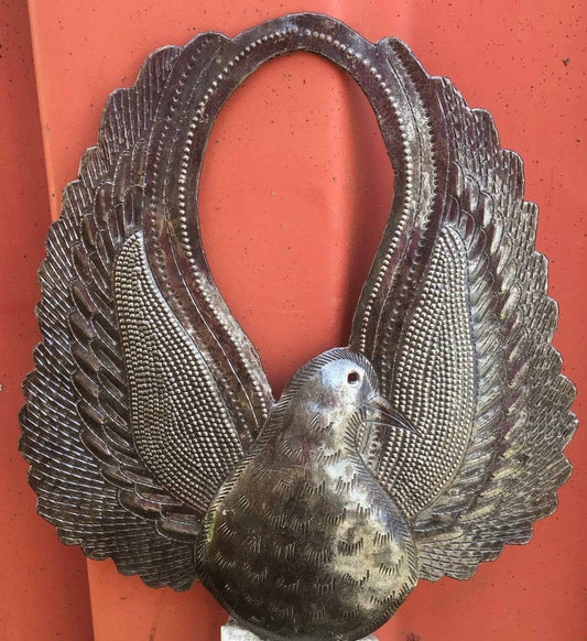 Dove of Peace, Decorative Bird, Haiti 8.5" X 9"