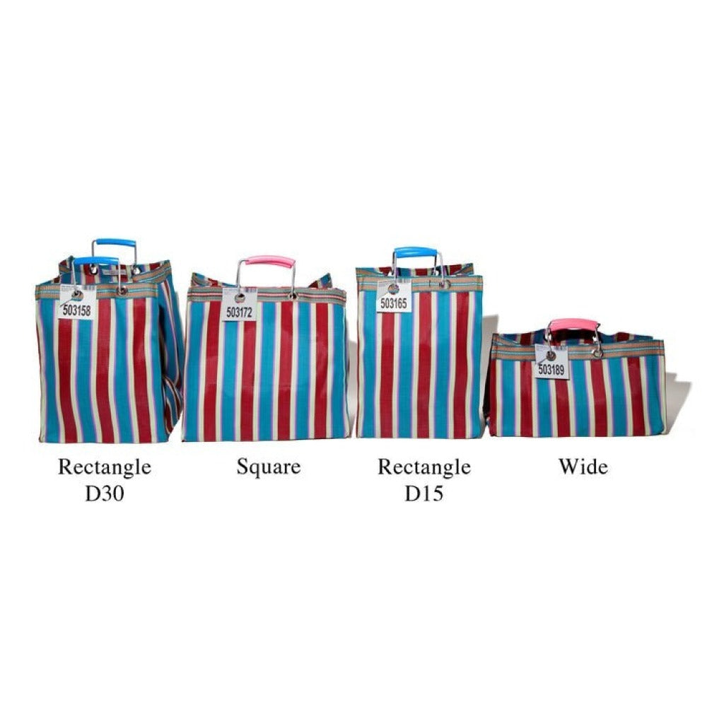 Recycled Plastic Stripe Bag - Rectangle D30