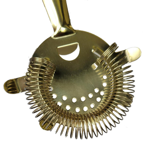 Prince of Scots Professional Series 4-Prong Bar Strainer ~ Gold ~