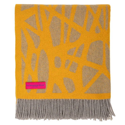 Southampton Home Monarch Merino Fleece Throw - Gold