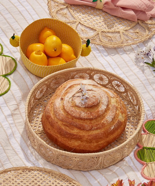 Circles Tray - Natural