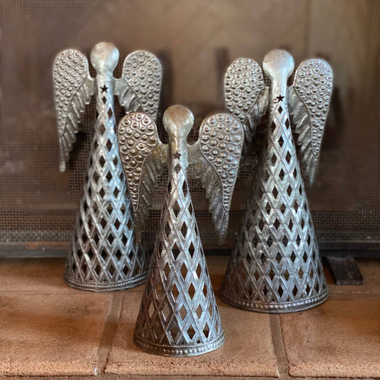 Metal Angel Table Top Decor 11", 9", 7"