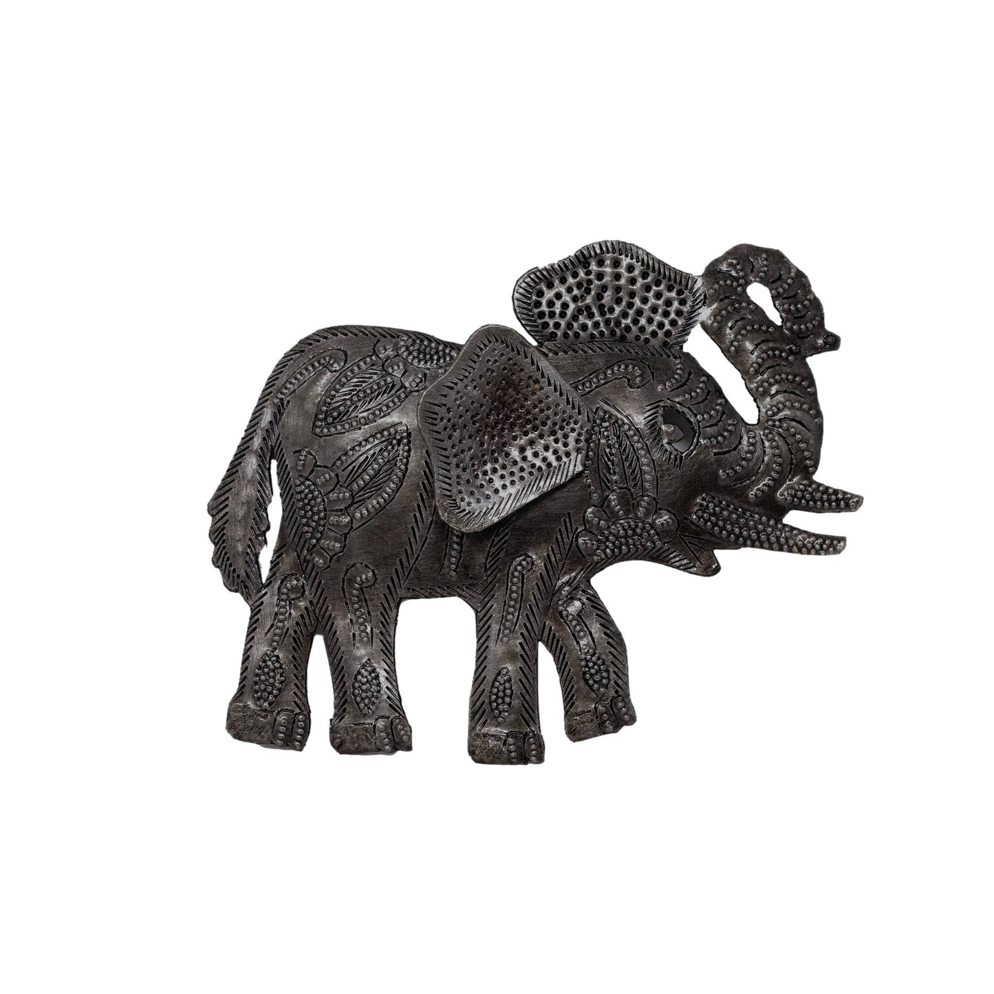 Decorative Mini Elephants, Wall Hanging Metal Figurines,