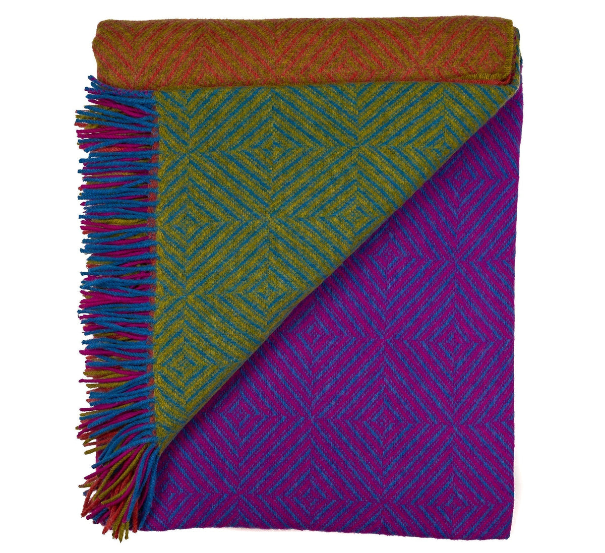 Southampton Home Merino Wool Throw – Block Brilliant