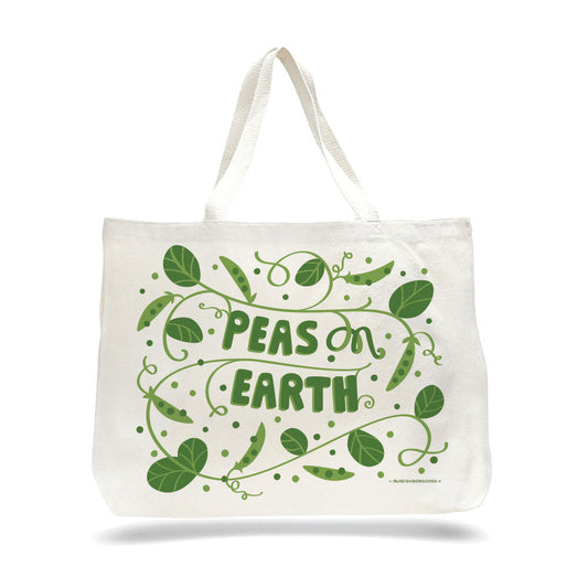Peas on Earth Tote Bag