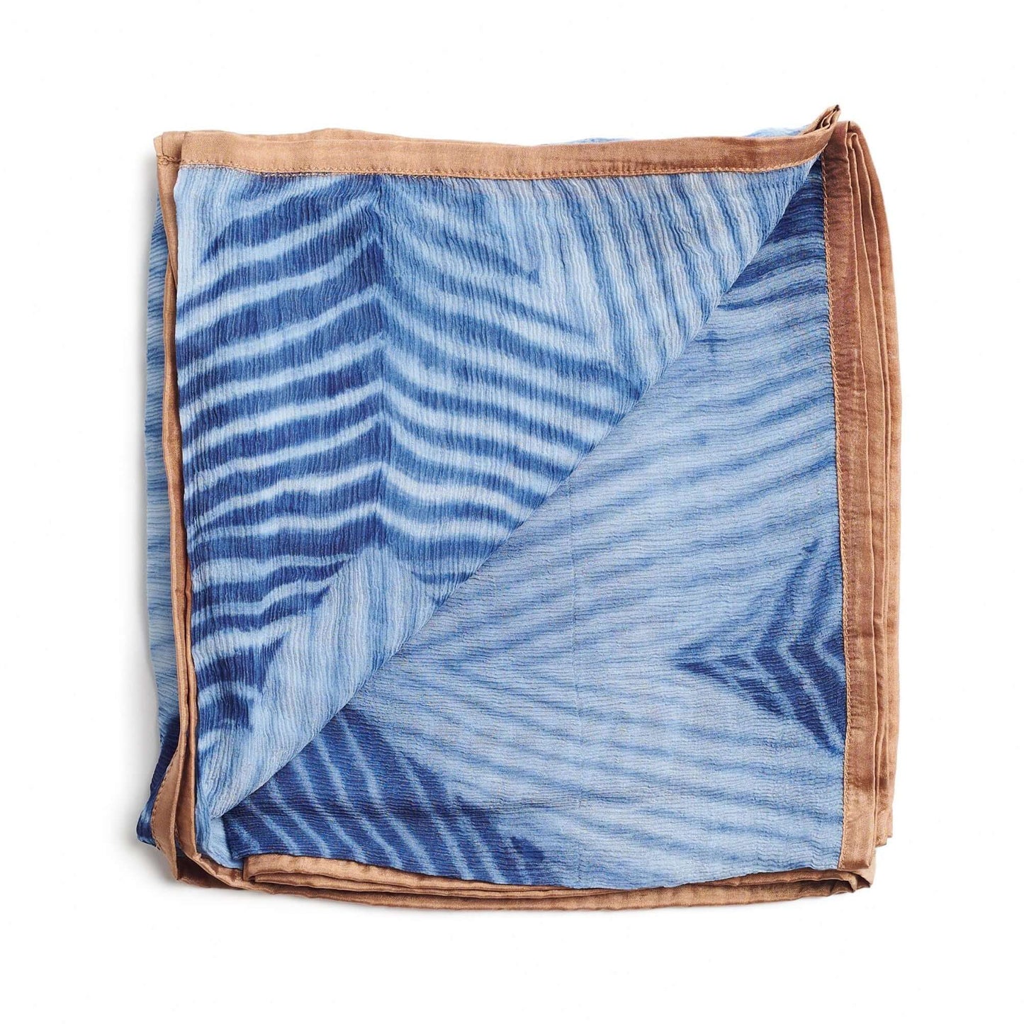 Samu Hand Crafted Shibori Print Silk Chiffon Sqaure Scarf