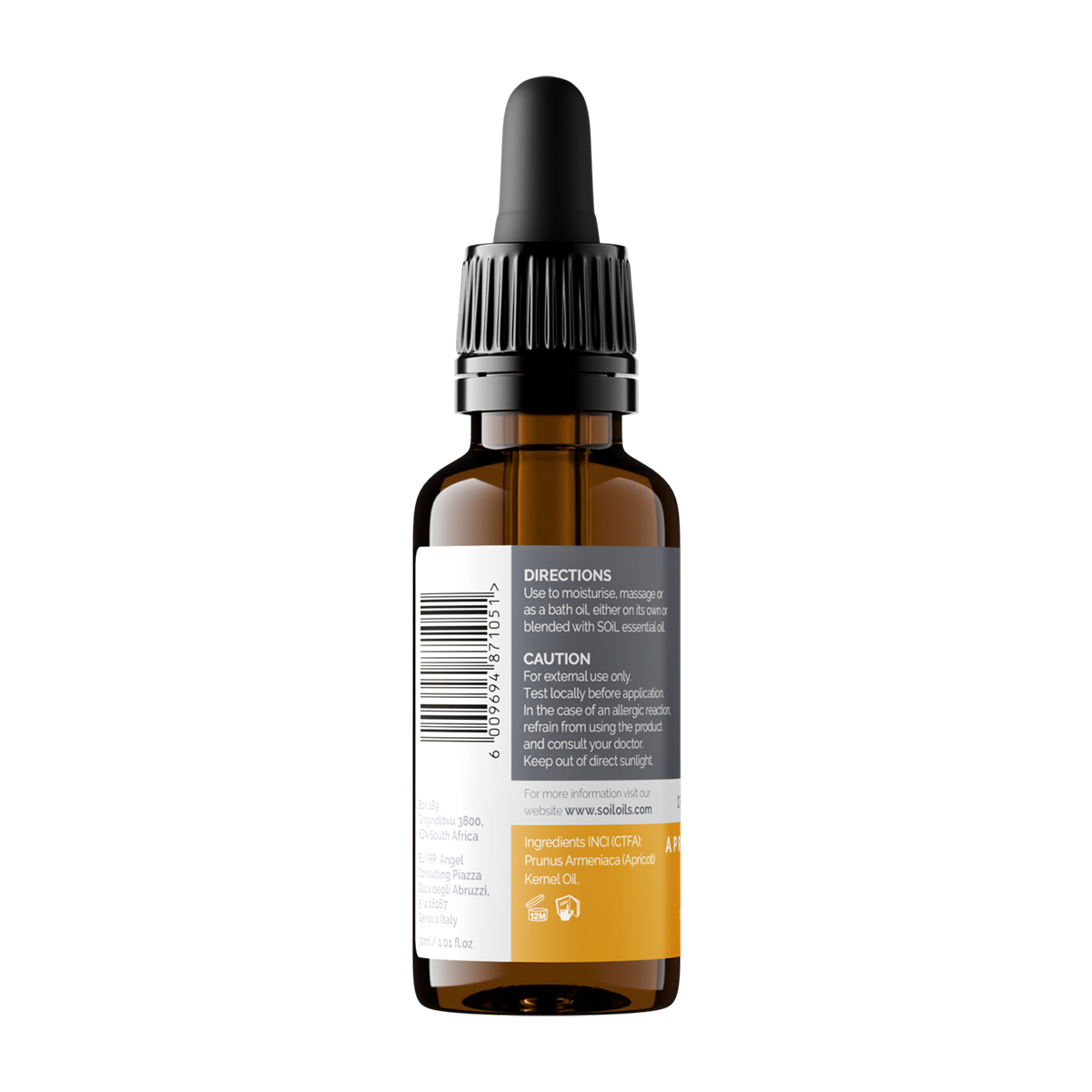 Organic Apricot Kernel Oil (Prunus Armeniaca) 30ml