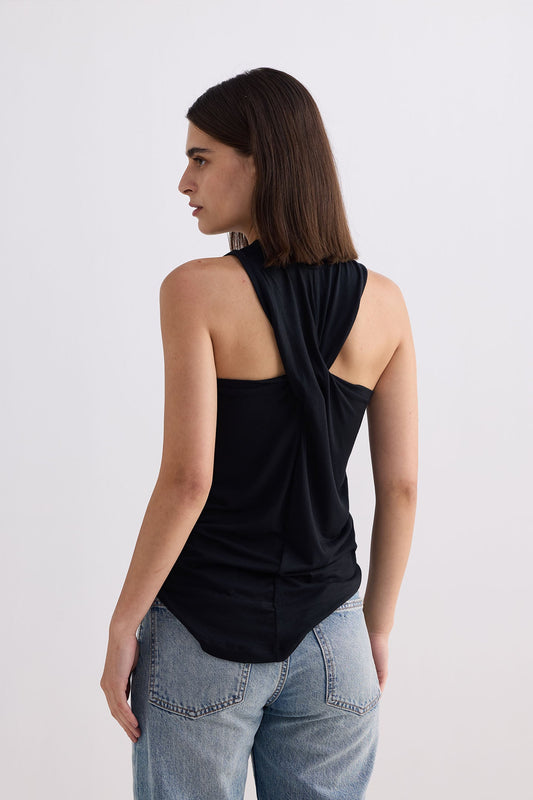 Back to Basics Top in Black Back