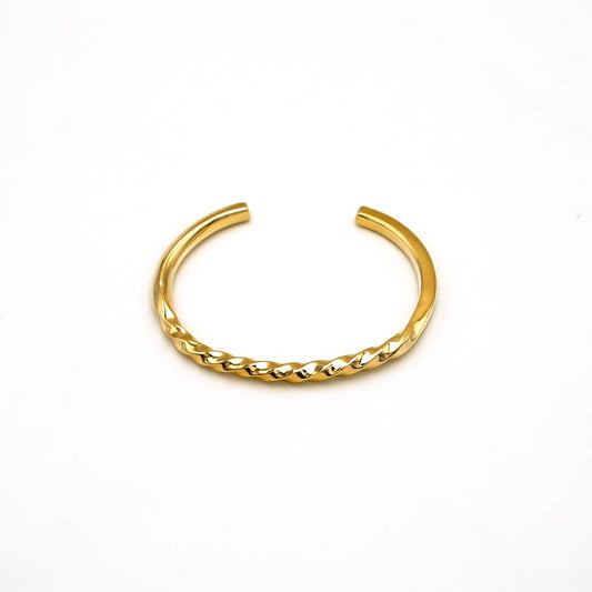 Circular Twist Brass Cuff Bracelet | Uzi EcoDunia