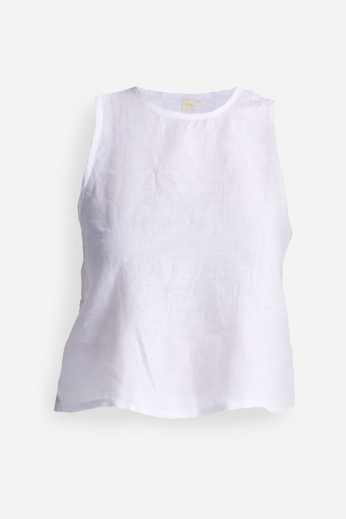 Button Back Embroidered Crop Top Flat Lay