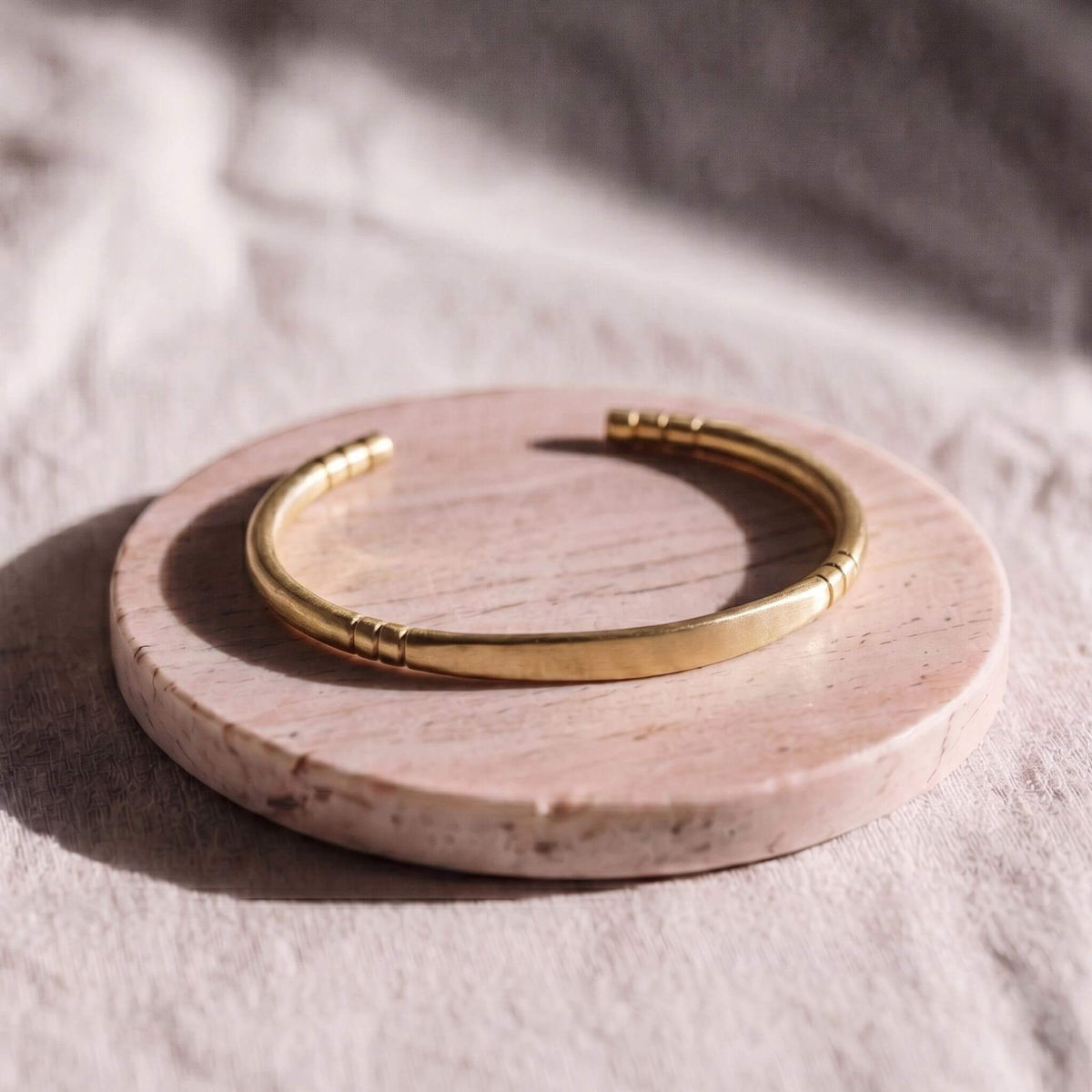 C-Shaped Brass Cuff Bracelet | Dhahabu - Ecodunia
