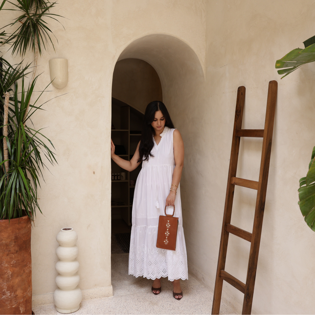 Noura Embroidered Clutch