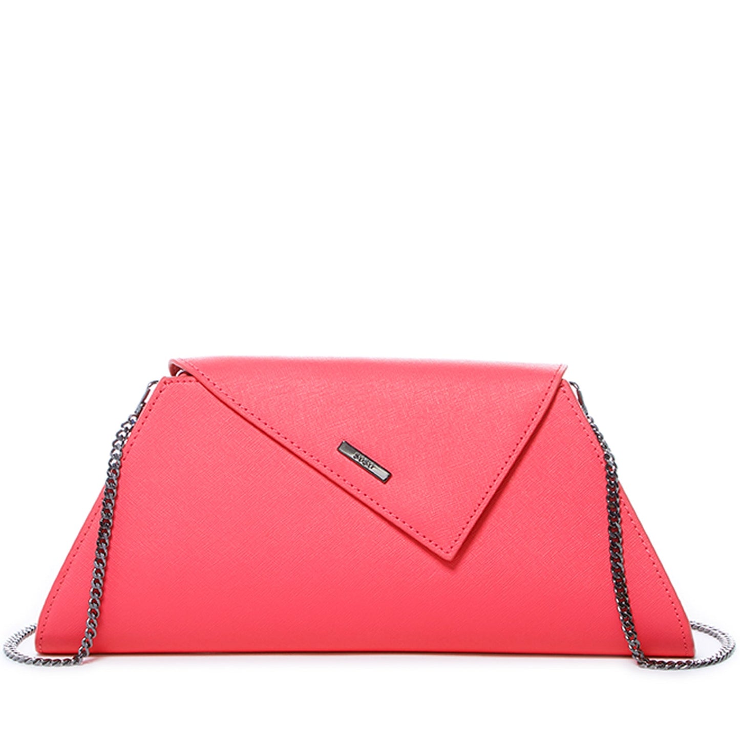 Angelica Coral Clutch Leather