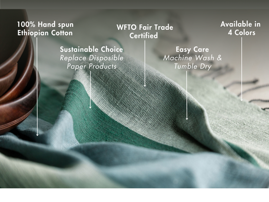 Dalol Handwoven Ethiopian Cotton Kitchen Towel