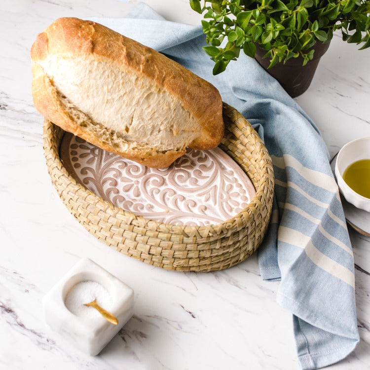 Oval Vine Bread Warmer Basket