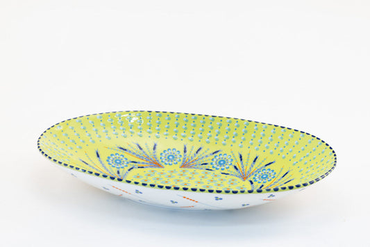 Large Ceramic Serving Bowls - Lime