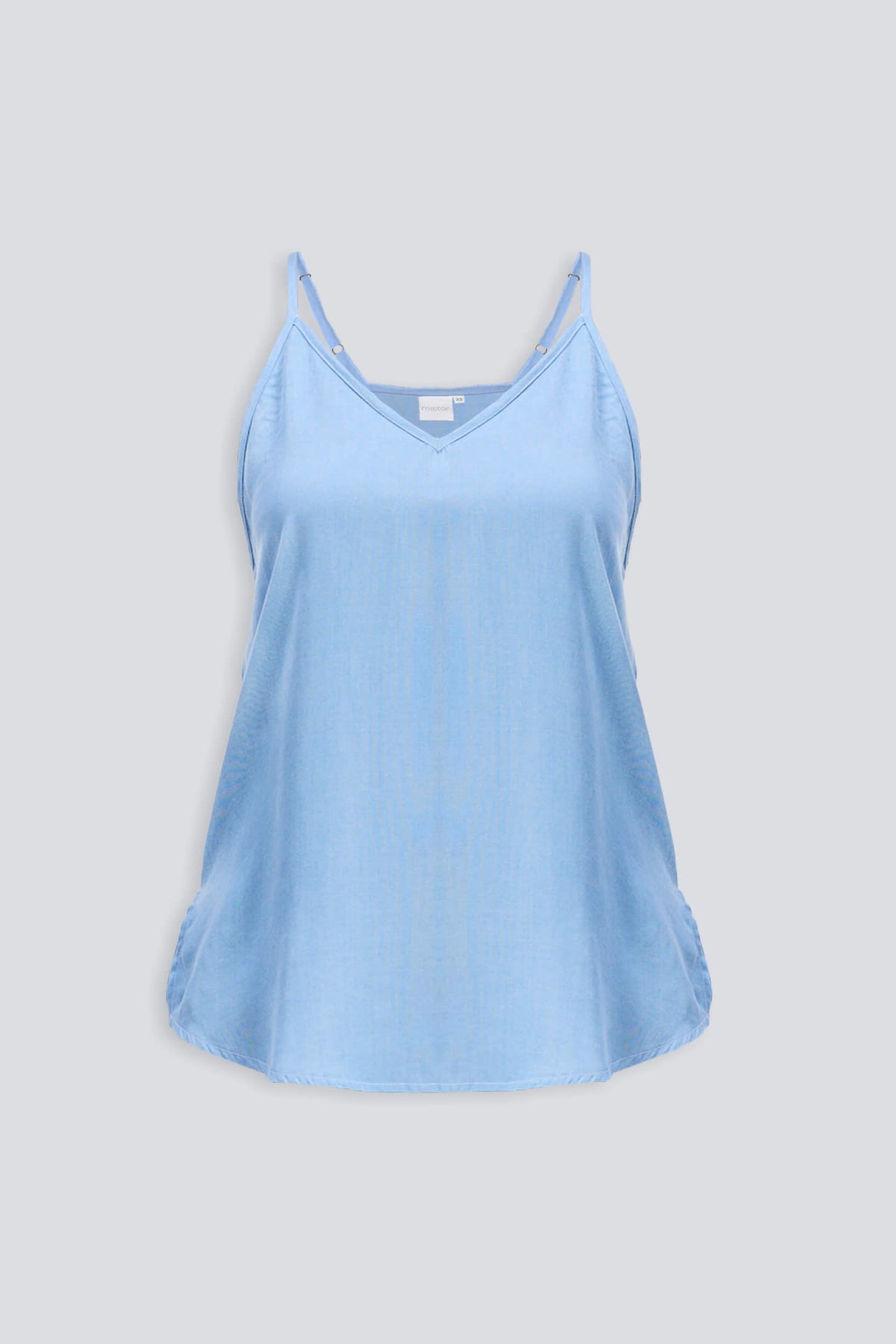 Endless Sunday Top in Denim Flat Lay