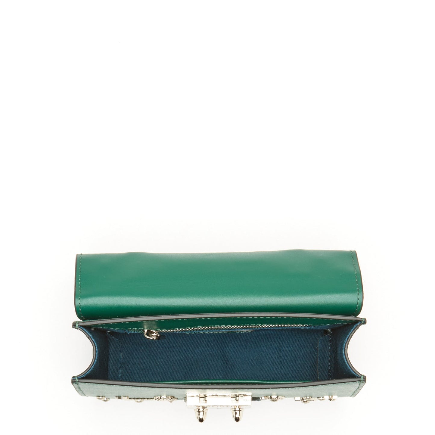 SUSU Small Leather Crossbody Bag Dark Green Purse Women's Handbag