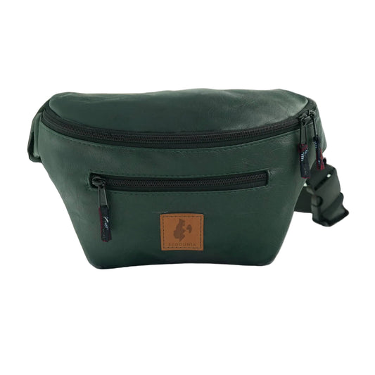 Forest Green Vegan Crossbody Fanny Pack #color_forest-green