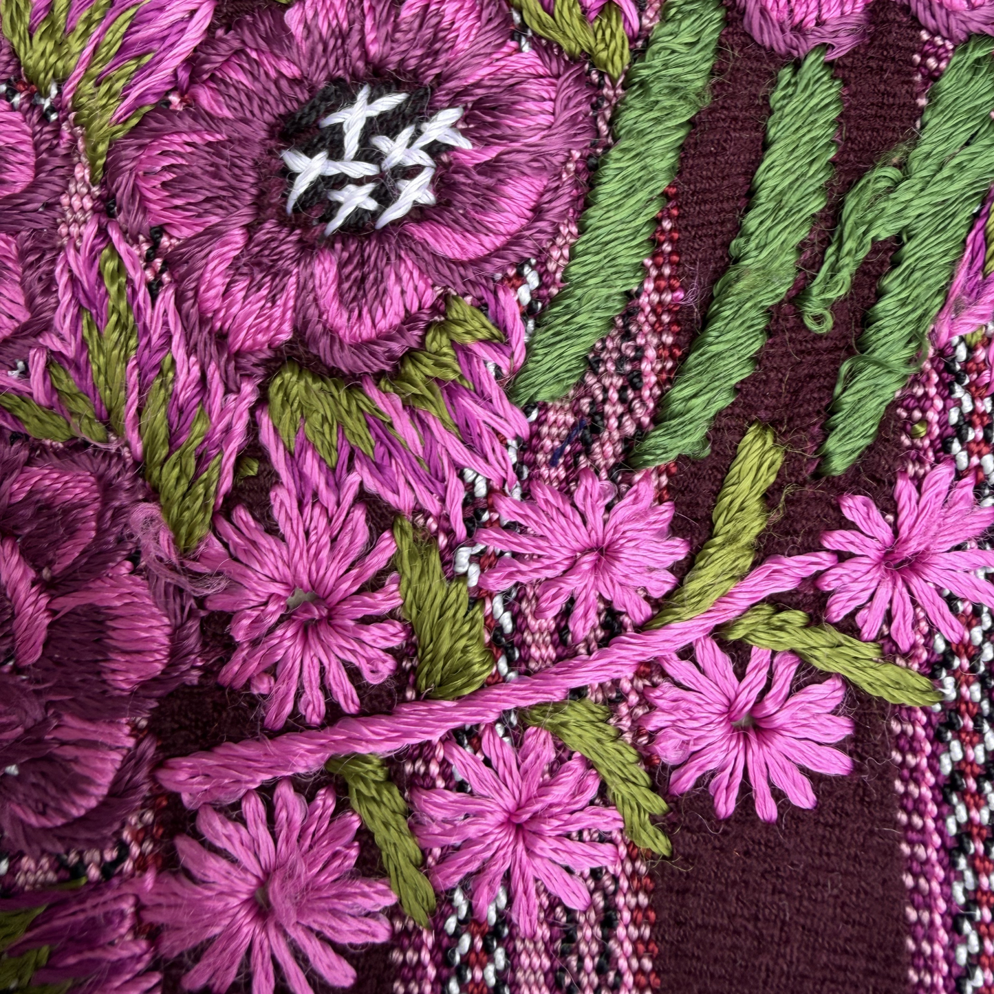 Framed Handwoven Textile (Walnut Frame)